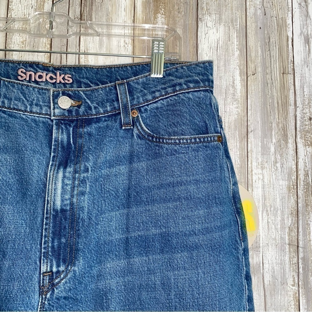 MOTHER Twizzy Skimp Snacks High Rise Straight Leg Jeans Delicious Memories 27 - Picture 4 of 11